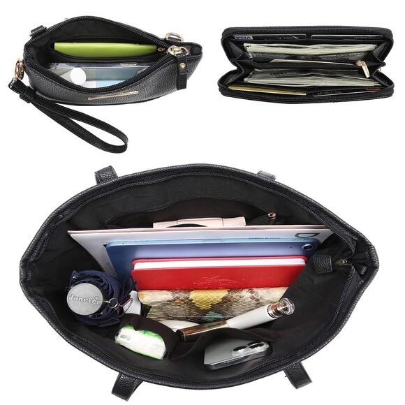 Handbags For Designer Fashion Purses Top Handle Satchel Strap Bags Pcs - Picture 4 of 7